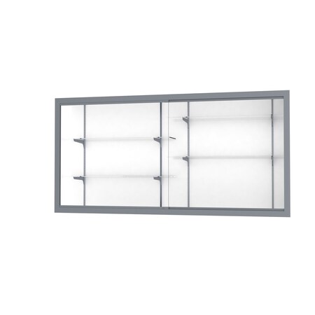 Ghent Recessed Wall Case 96x48x16, White 14408-WB-SN